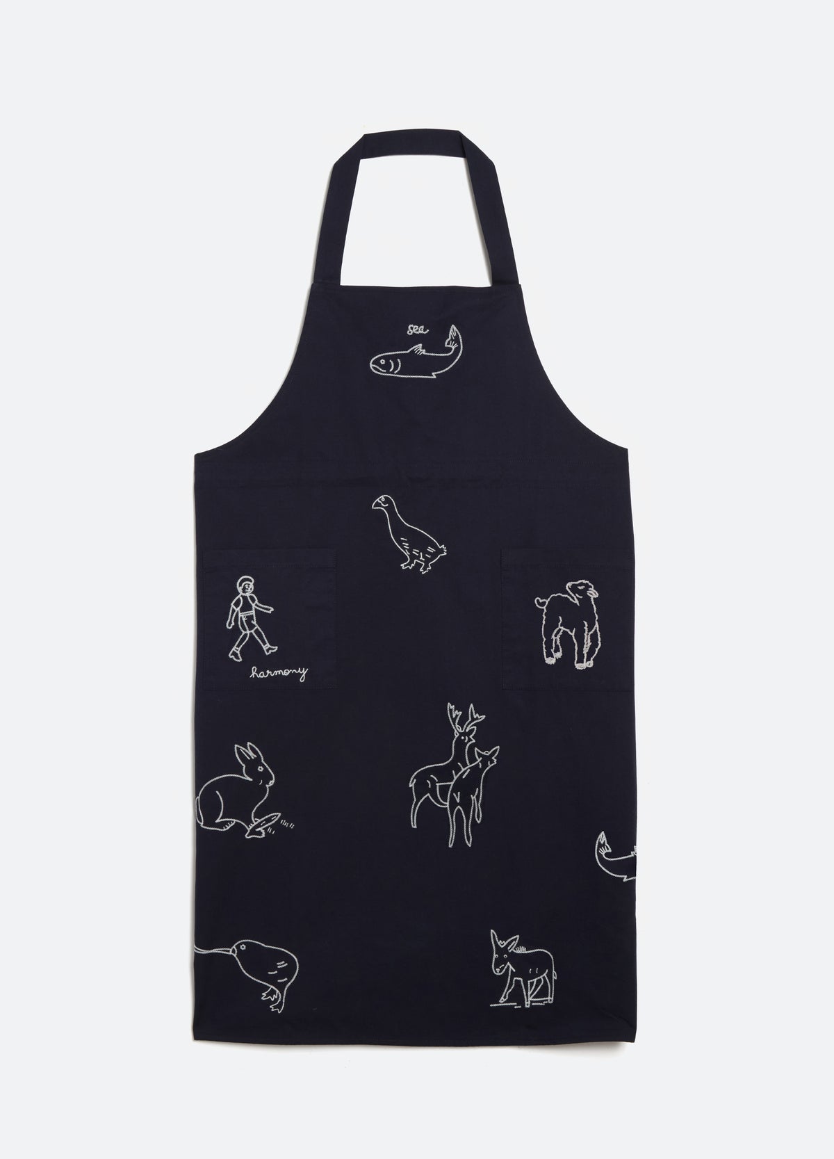 navy-demi apron-front view