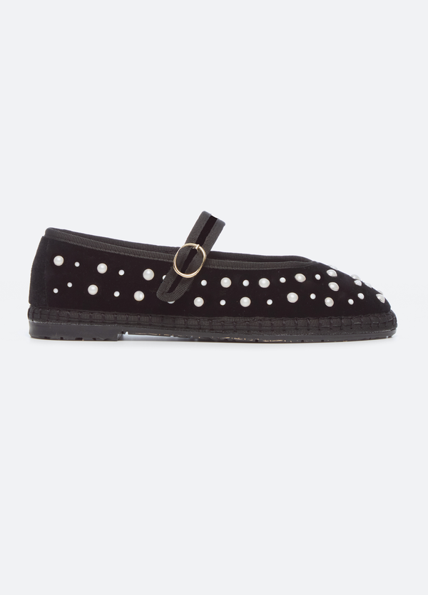 Pearl Mary Jane Flats