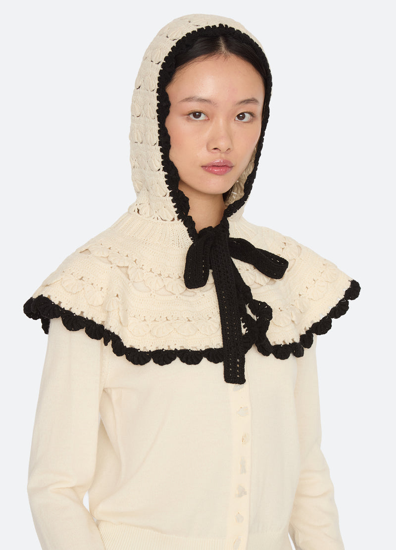 cream-noel balaclava-front view - 1
