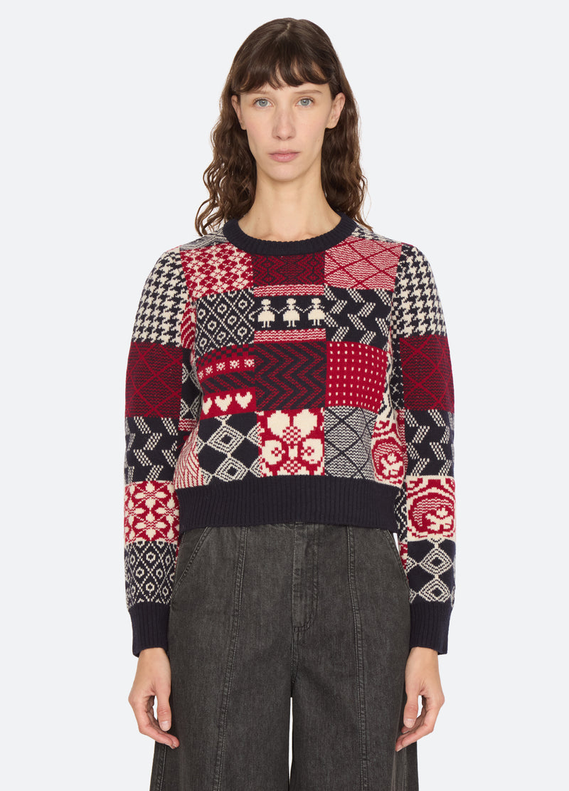 multi-hollie sweater-front view 2 - 6