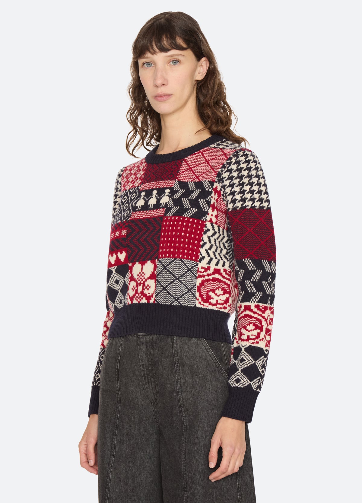 multi-hollie sweater-three quarter view - 5