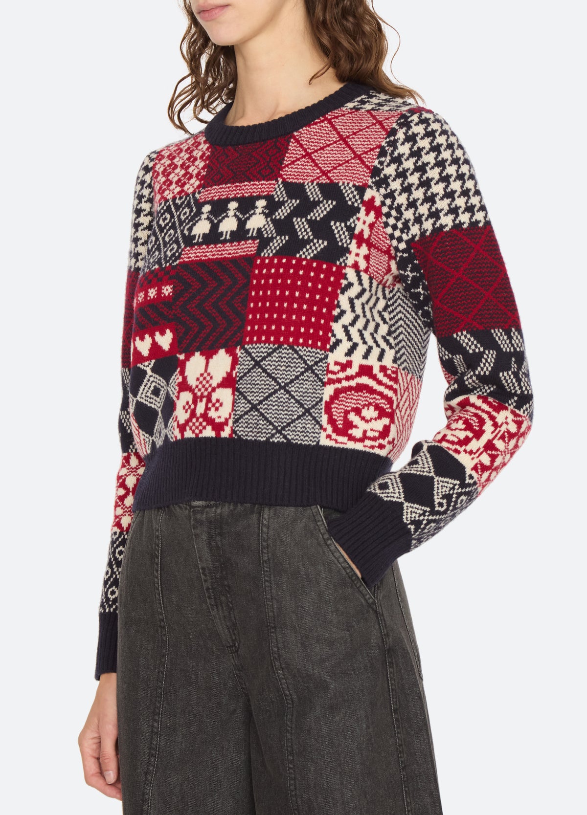 multi-hollie sweater-detail view - 2
