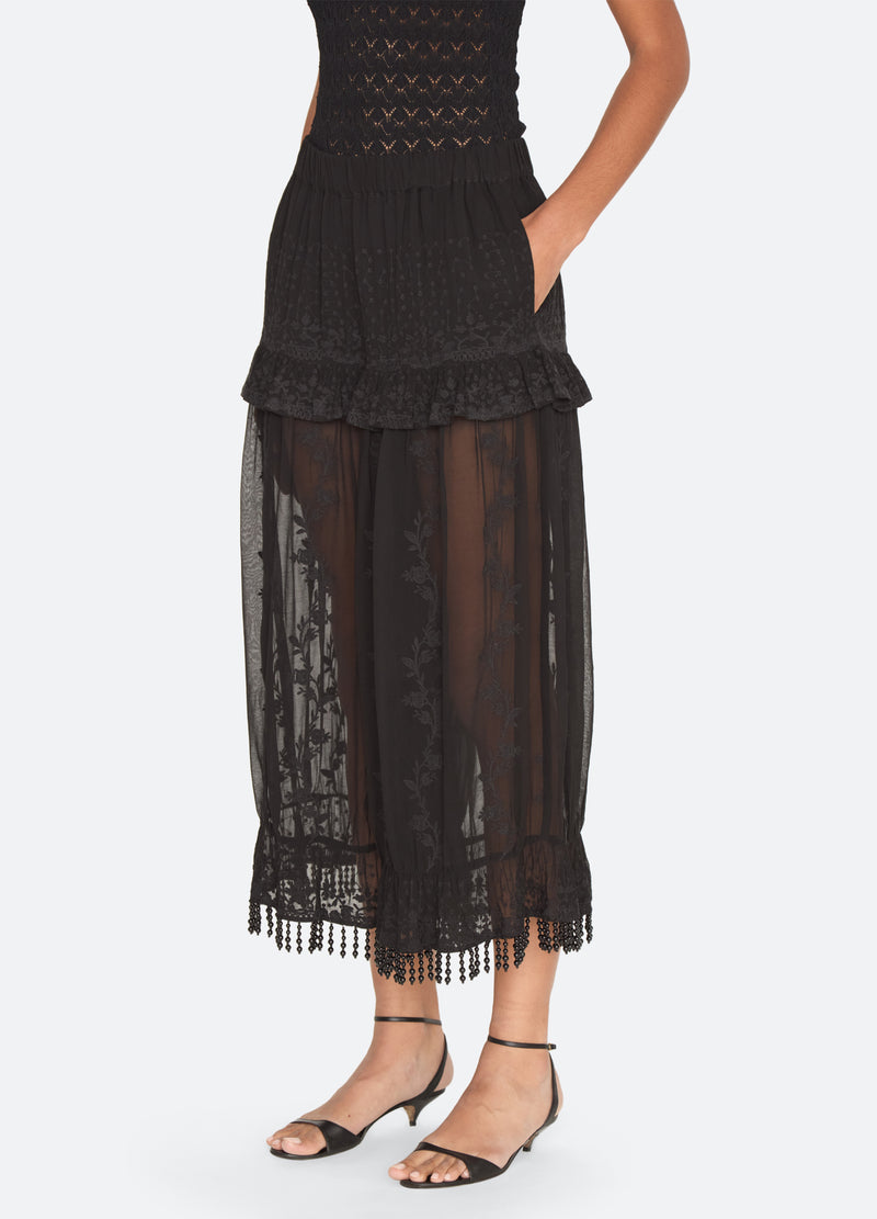 black-gertrude pants-three quarter view - 13