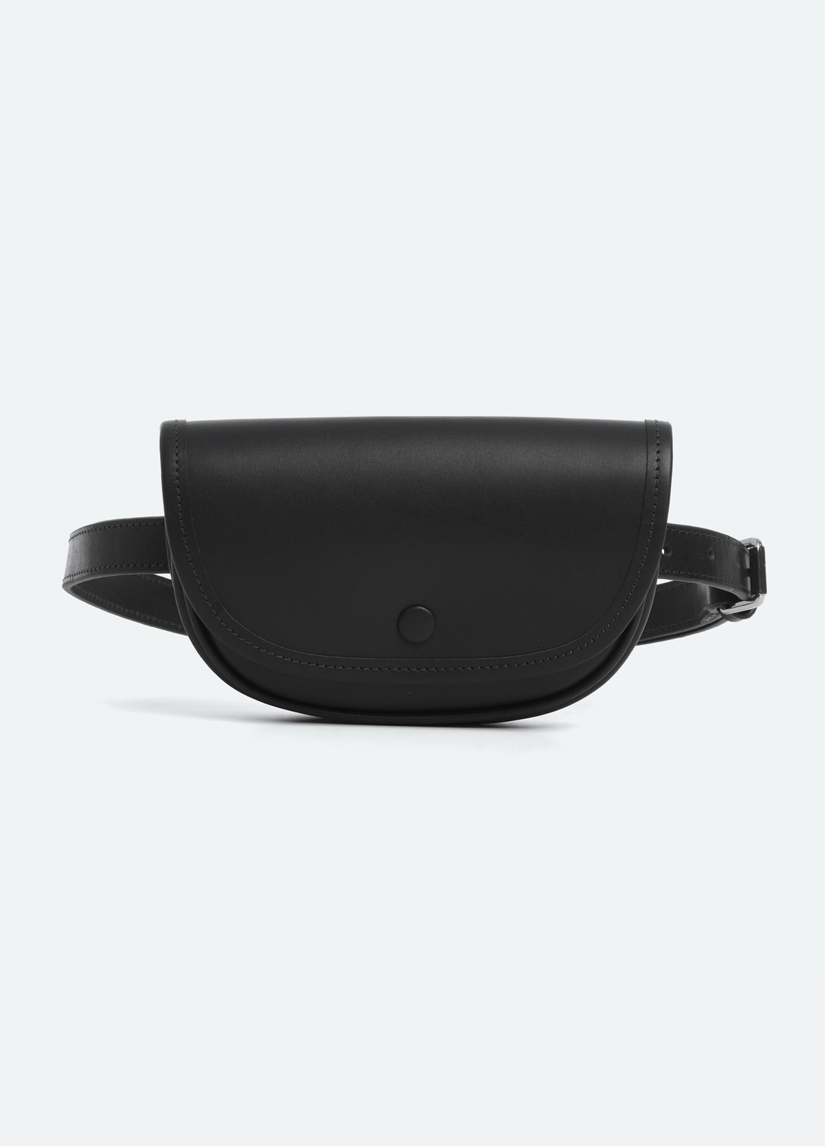 black-alexi belt bag-front view - 2
