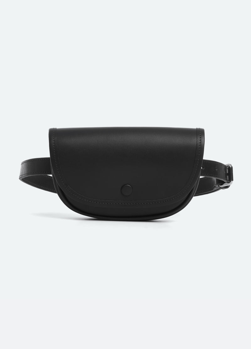 black-alexi belt bag-front view - 2