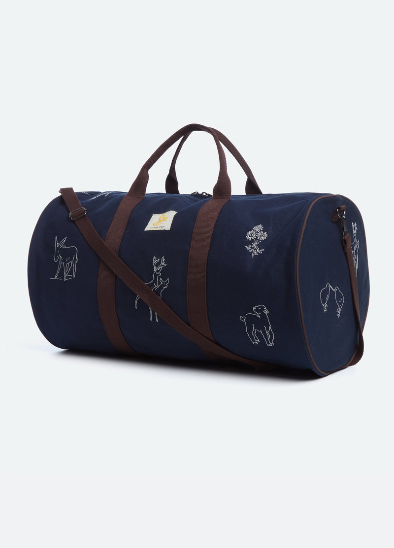 navy-demi duffle bag-three quarter view 2 - 5