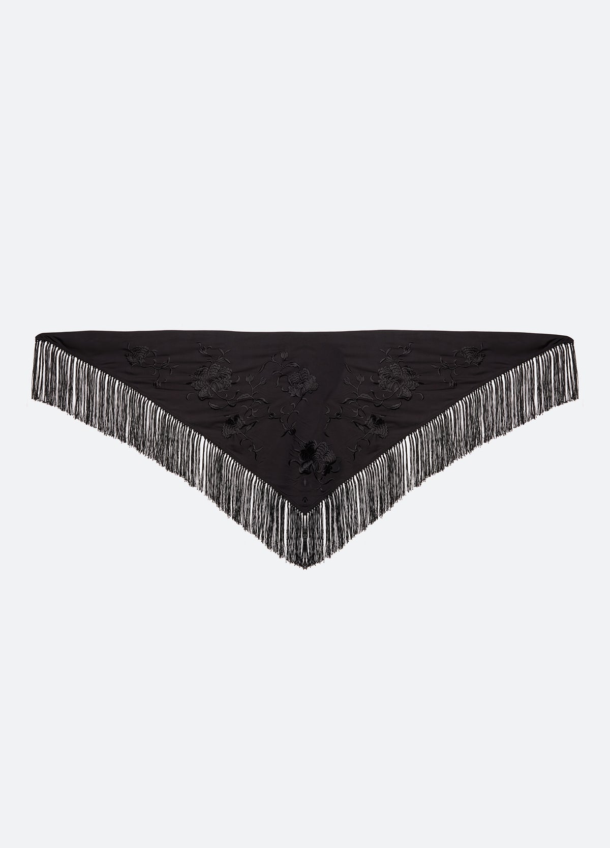 black-fleur scarf-flat view - 3