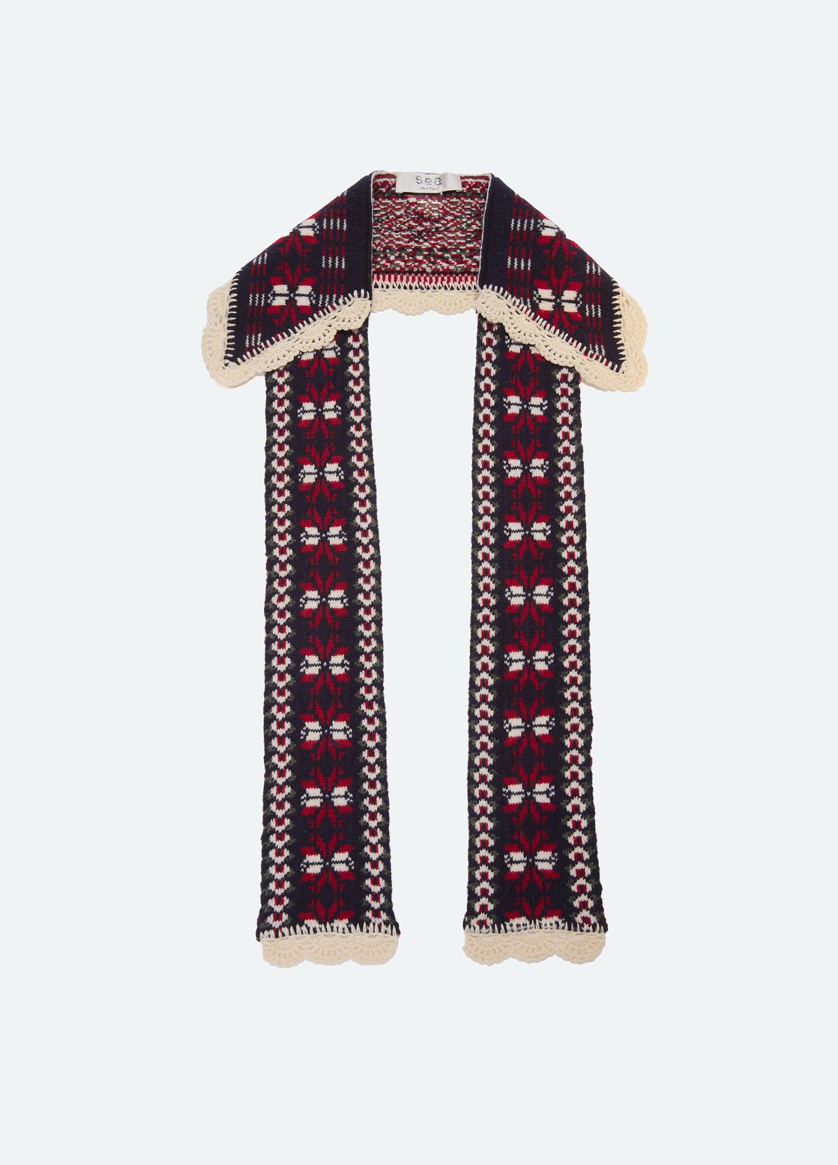 multi-hollie collar scarf-flat view
