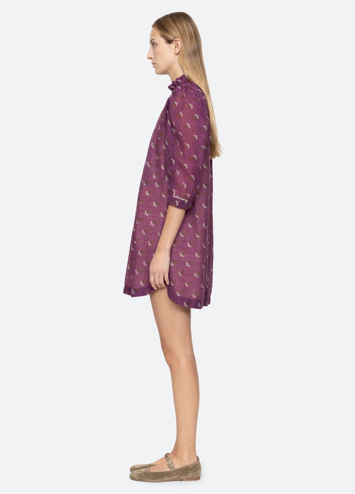 purple-alexis tunic-side view - 10