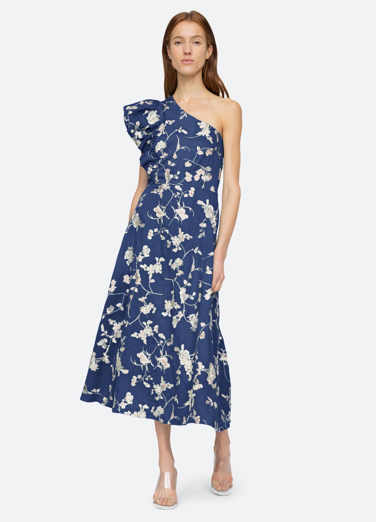 sea one shoulder dress KissProm