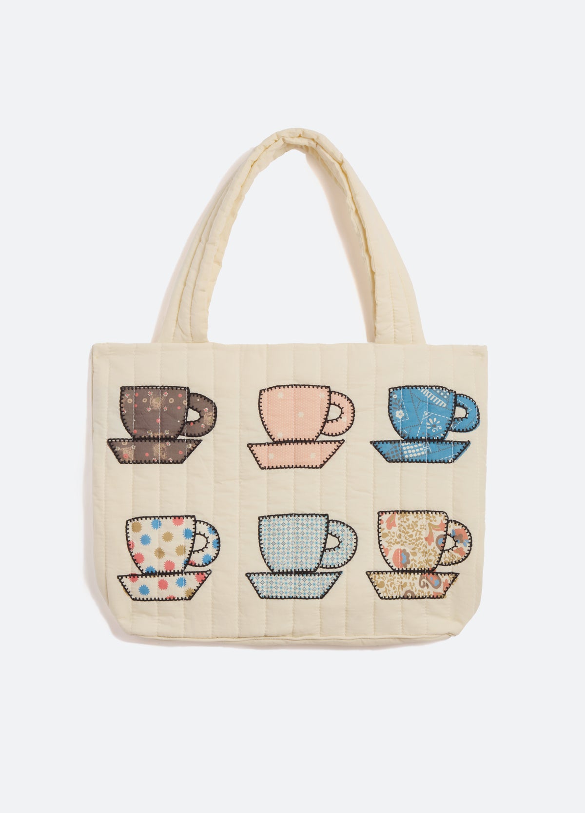 cream-karmen tote-front view