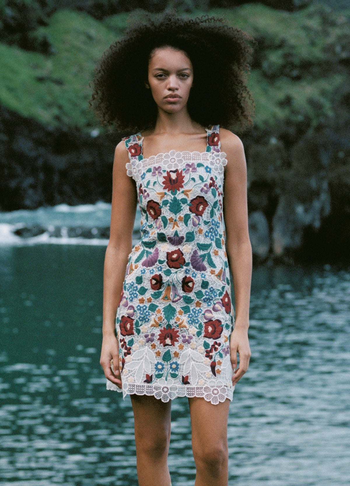 multi-katharine mini dress-editorial view