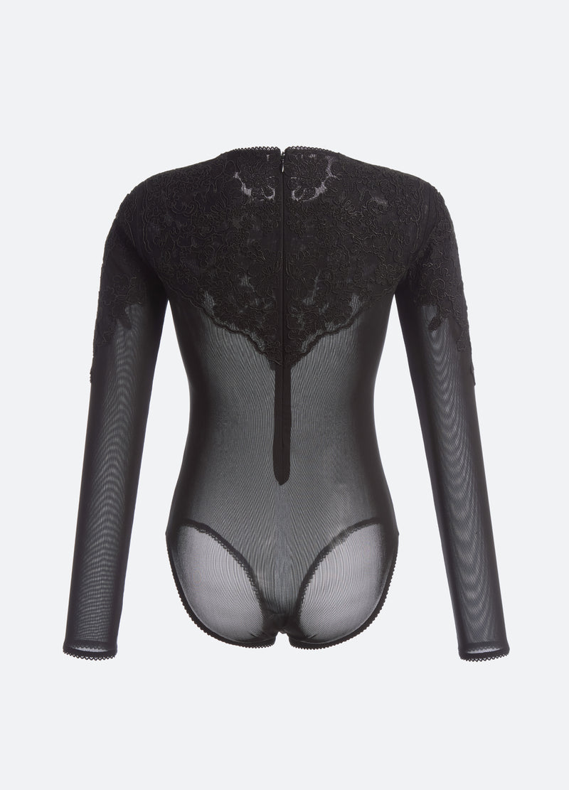 black-kirra bodysuit-back view - 8