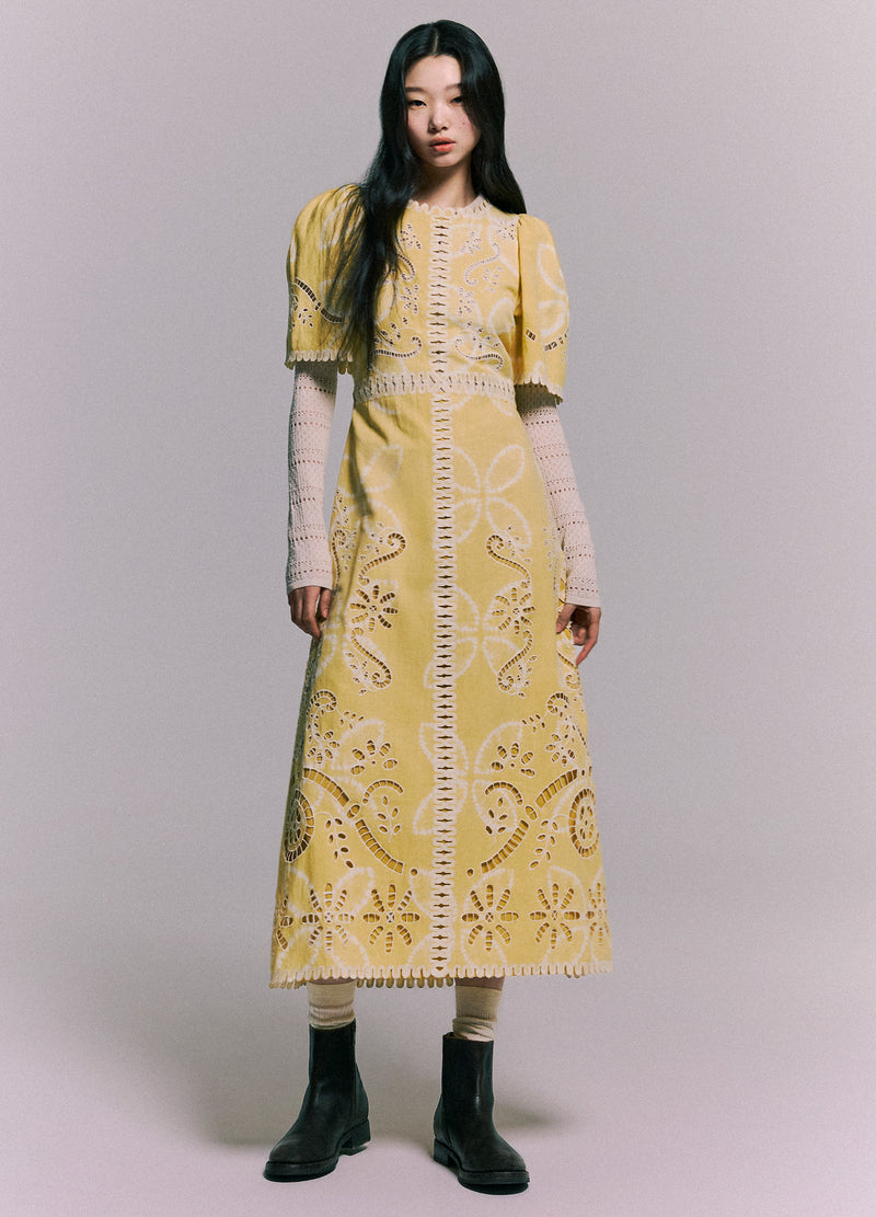 yellow-liat s/s dress-editorial view - 9