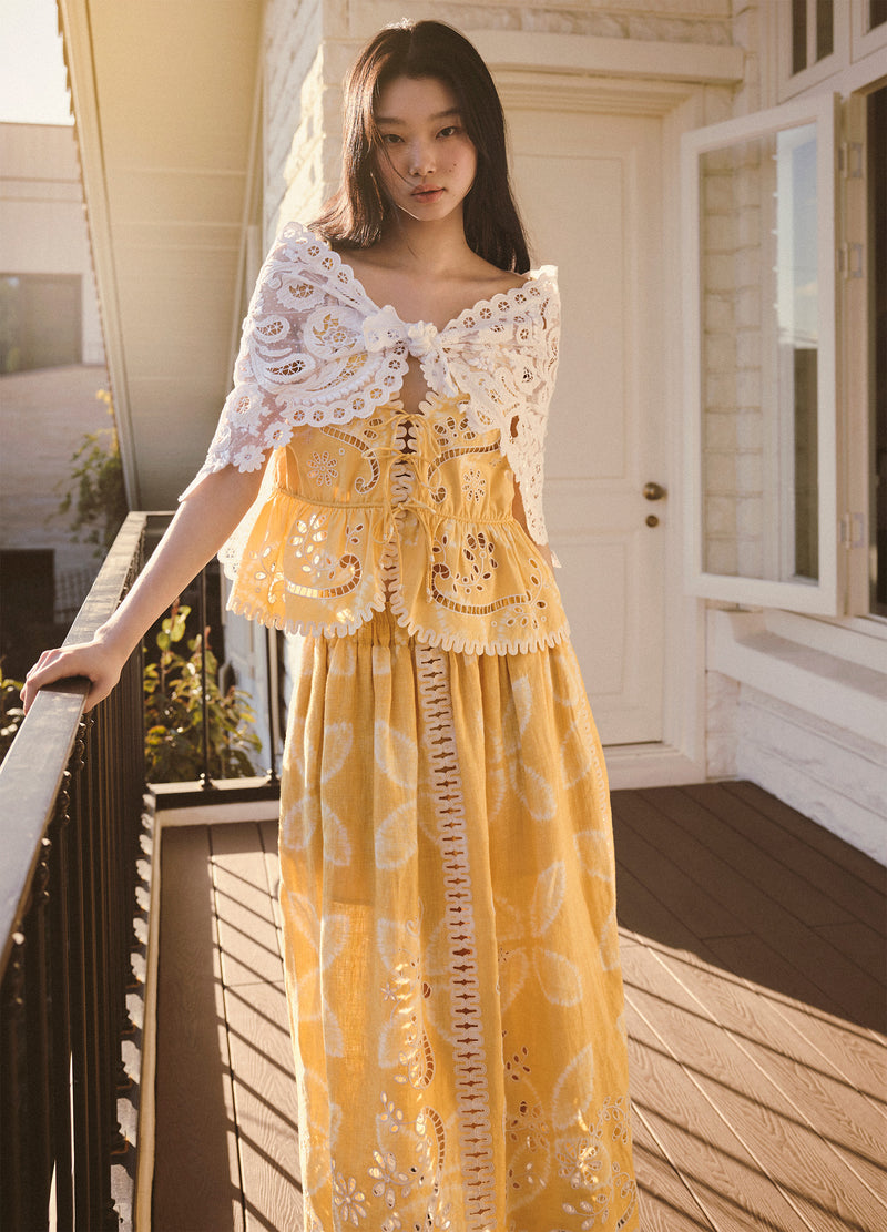 yellow-liat skirt-editorial view - 6