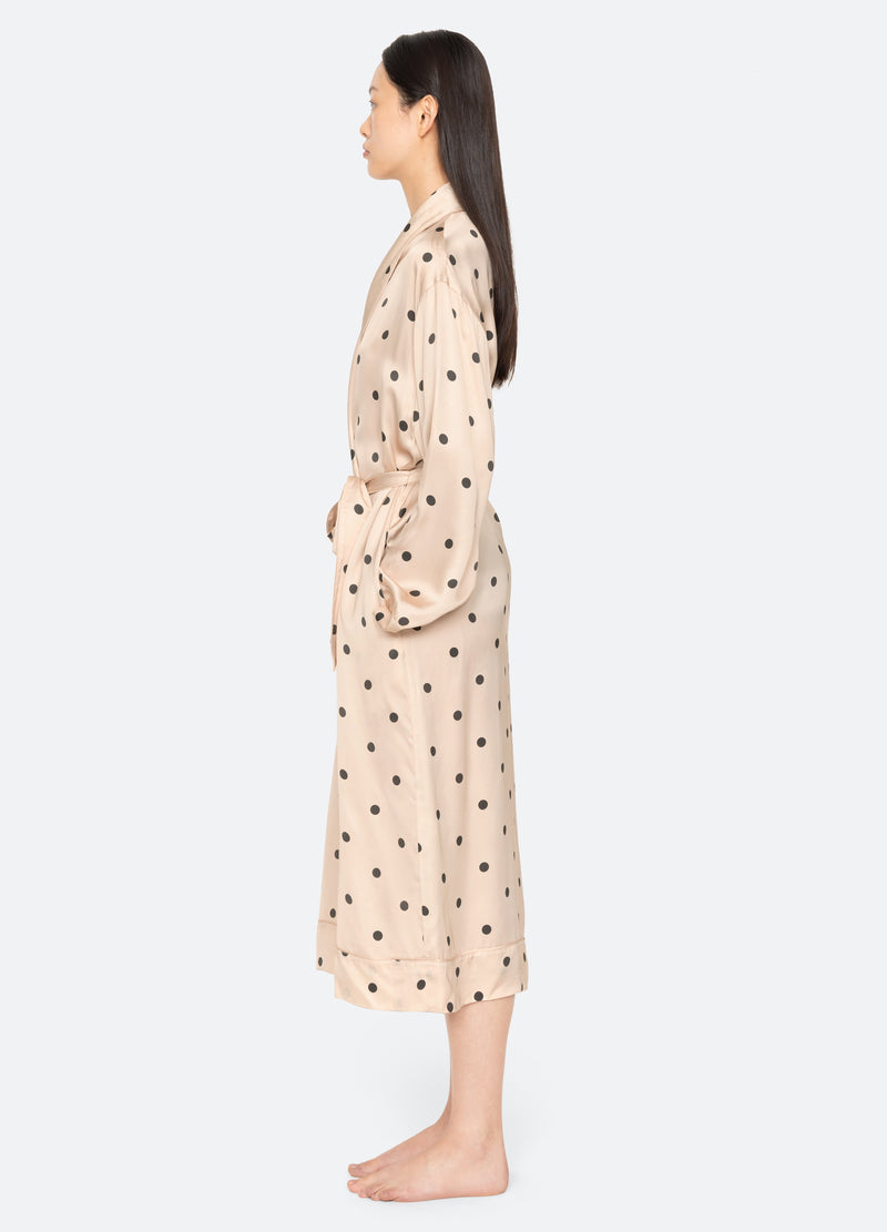 cream-paulette robe-side view - 4