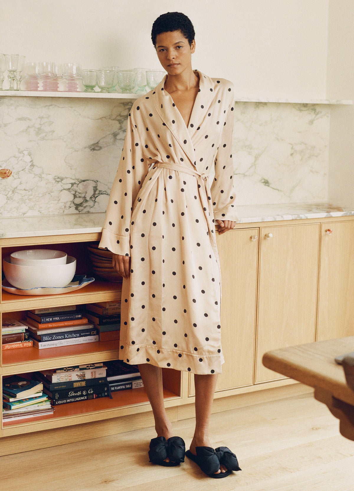 cream-paulette robe-editorial view - 2