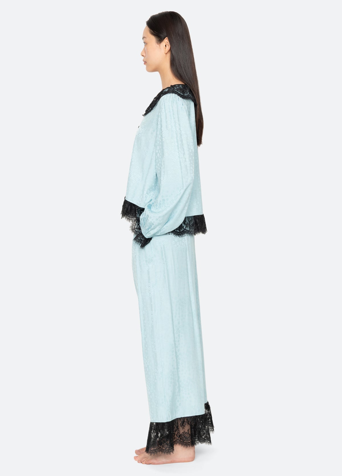 blue-lila pj set-side view - 5