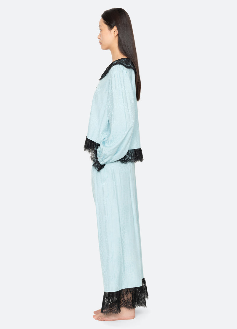 blue-lila pj set-side view - 5