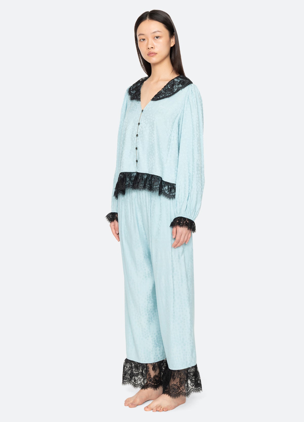 blue-lila pj set-three quarter view - 6