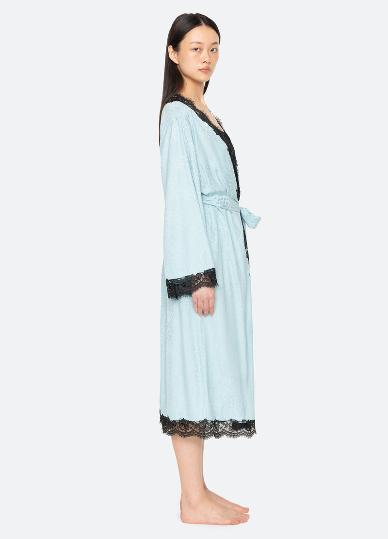 blue-lila robe-side view - 5