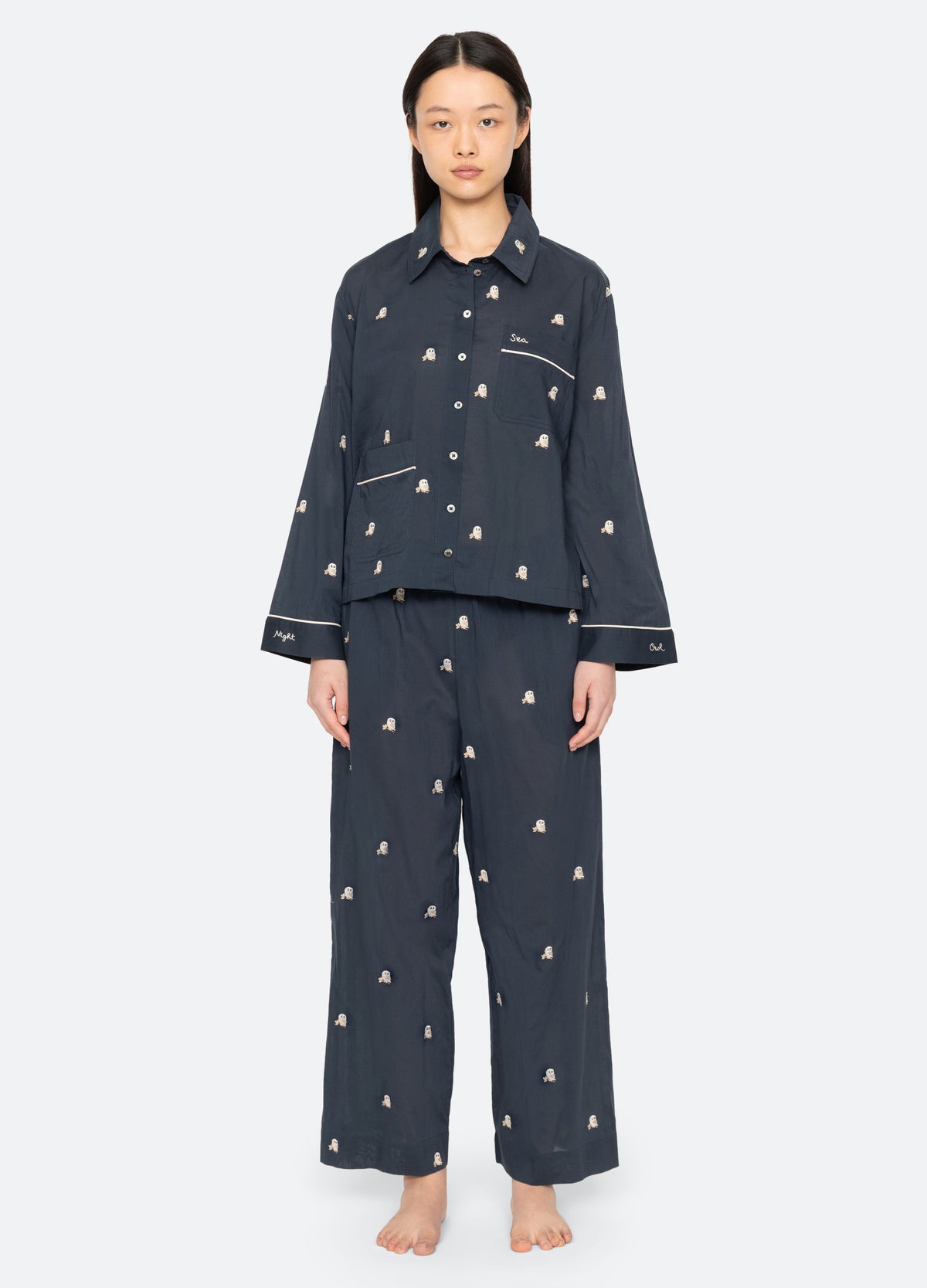 navy-noella PJ set-front view - 7