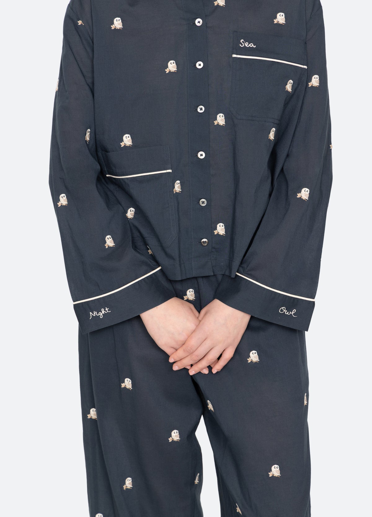 navy-noella PJ set-detail view - 3