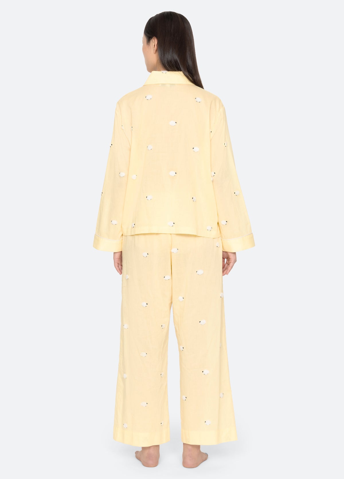 yellow-sheep pj set-back view - 4