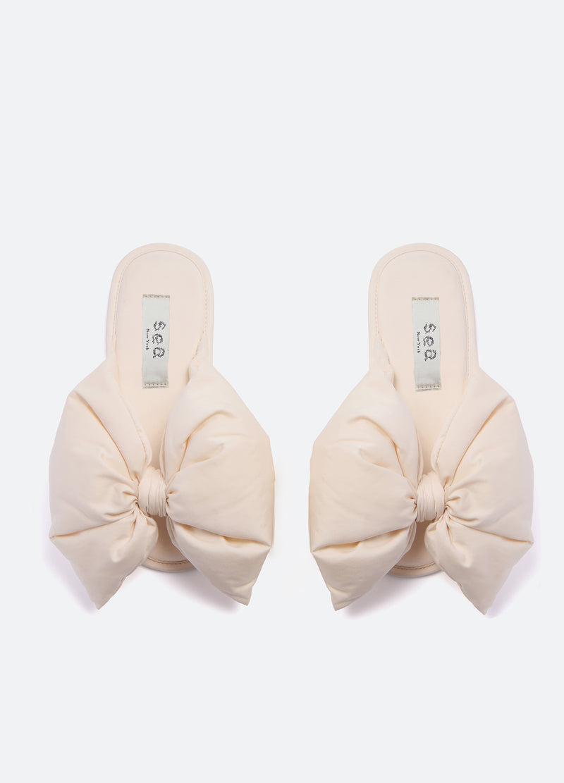 cream-bettie slippers-flat view - 7