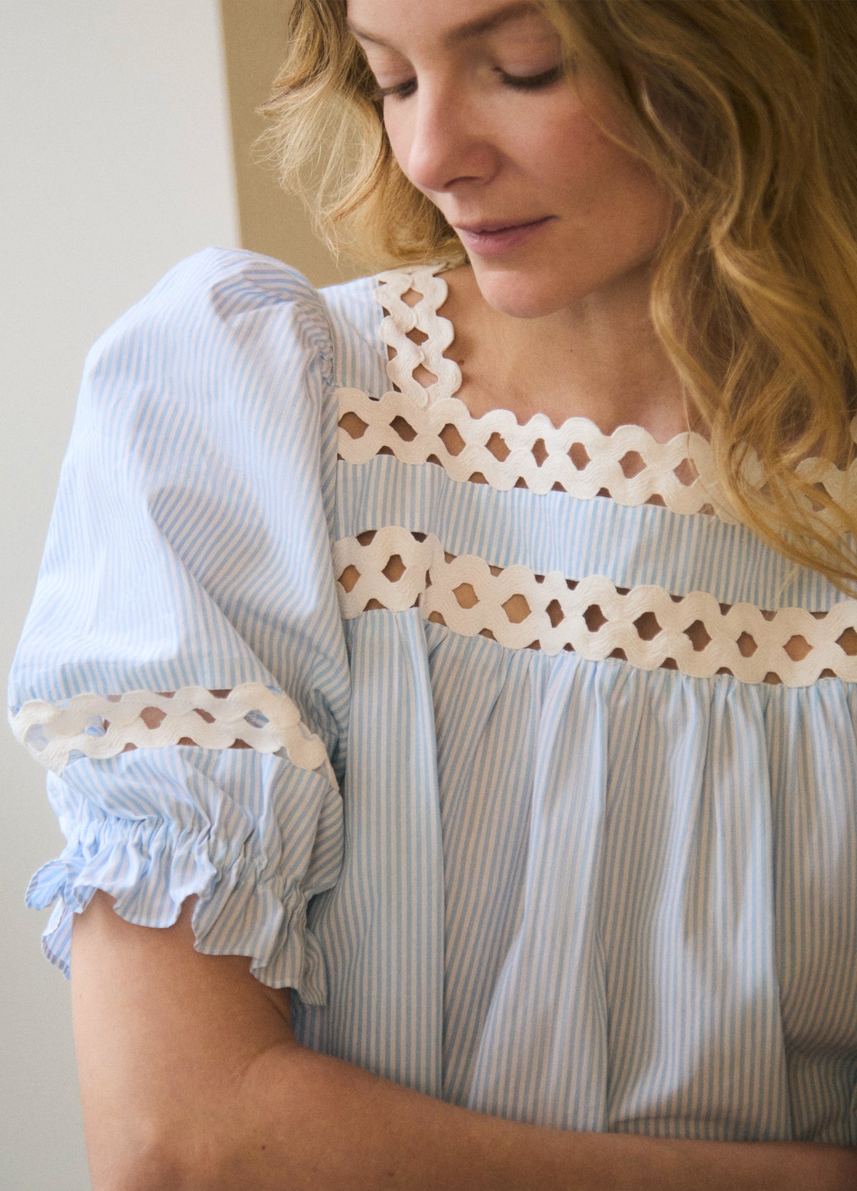 blue-sascha pj set-editorial view - 2