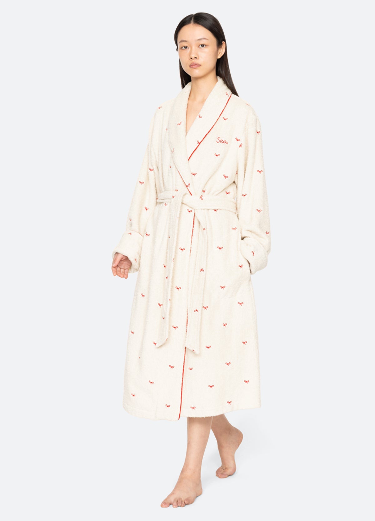 cream-esmee robe-walking view  - 7