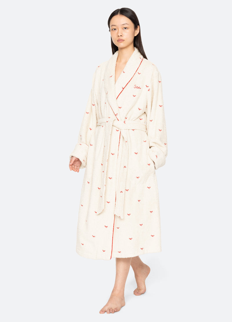 cream-esmee robe-walking view  - 7