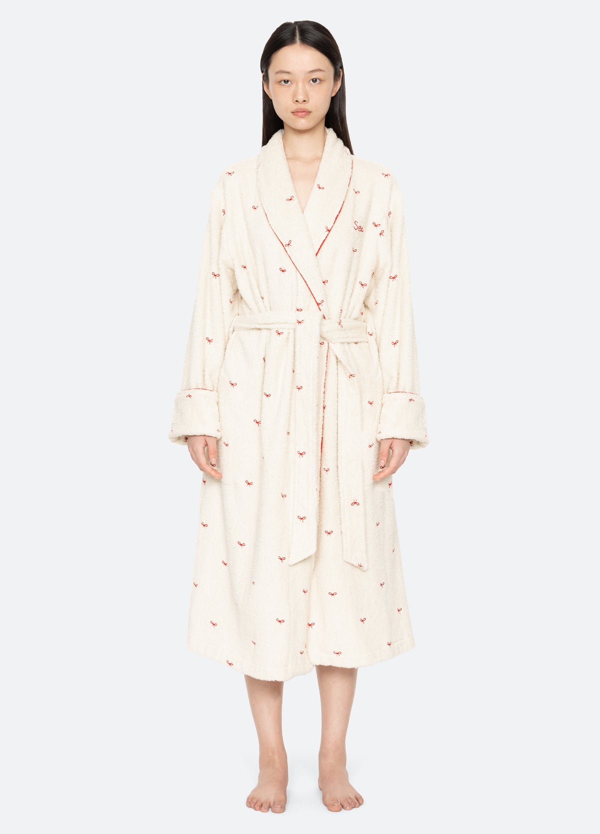 cream-esmee robe-front view 3 - 9