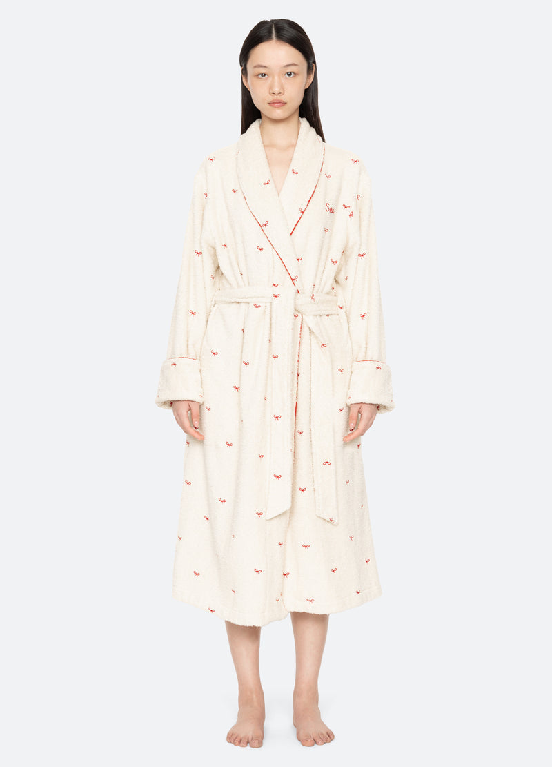 cream-esmee robe-front view 3 - 9