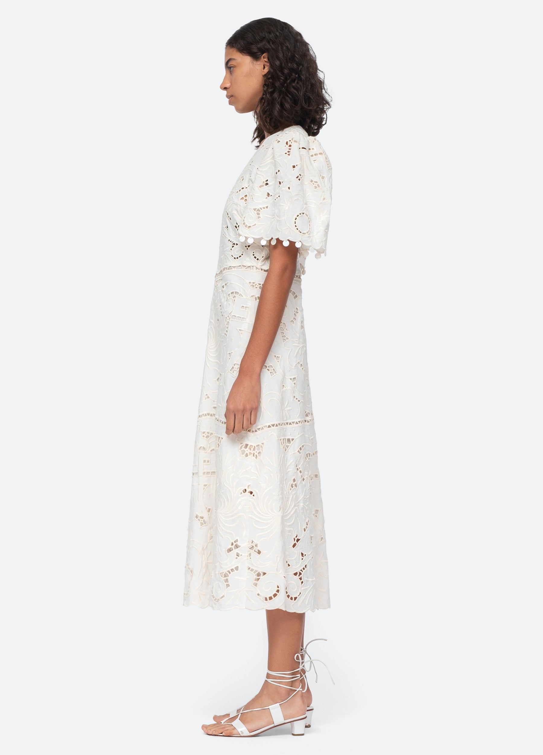 Kate spade white outlet eyelet dress