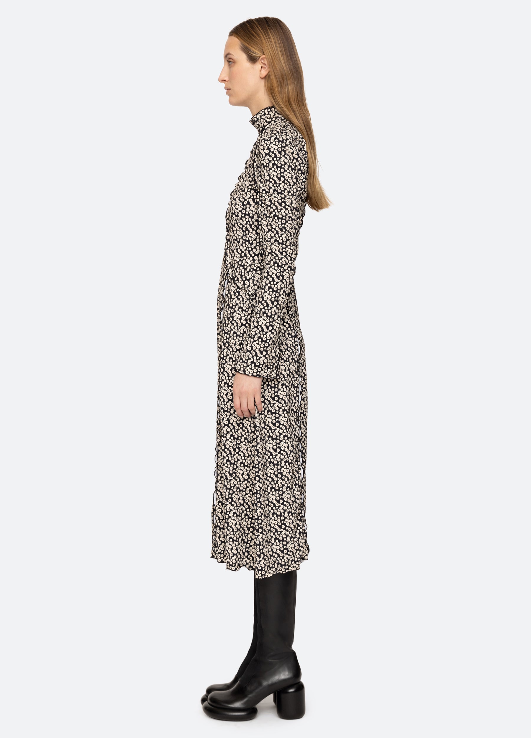 新品タグ付きの未使用品です❀新品✨SEA NewYork　Print Long Sleeve Dress