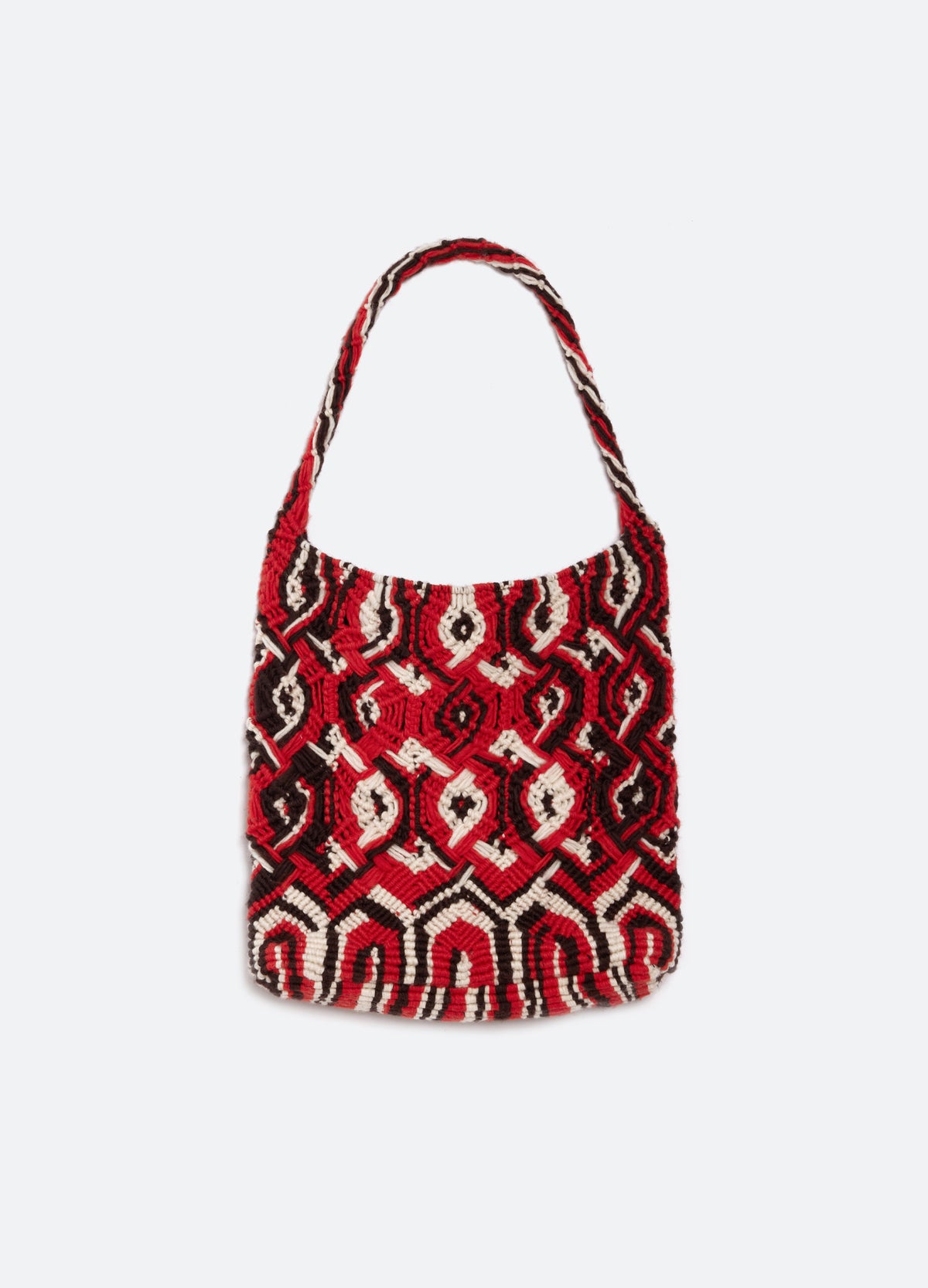 red-drew tote-front view - 2