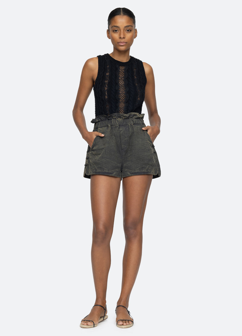 black-juni shorts-full body view - 2