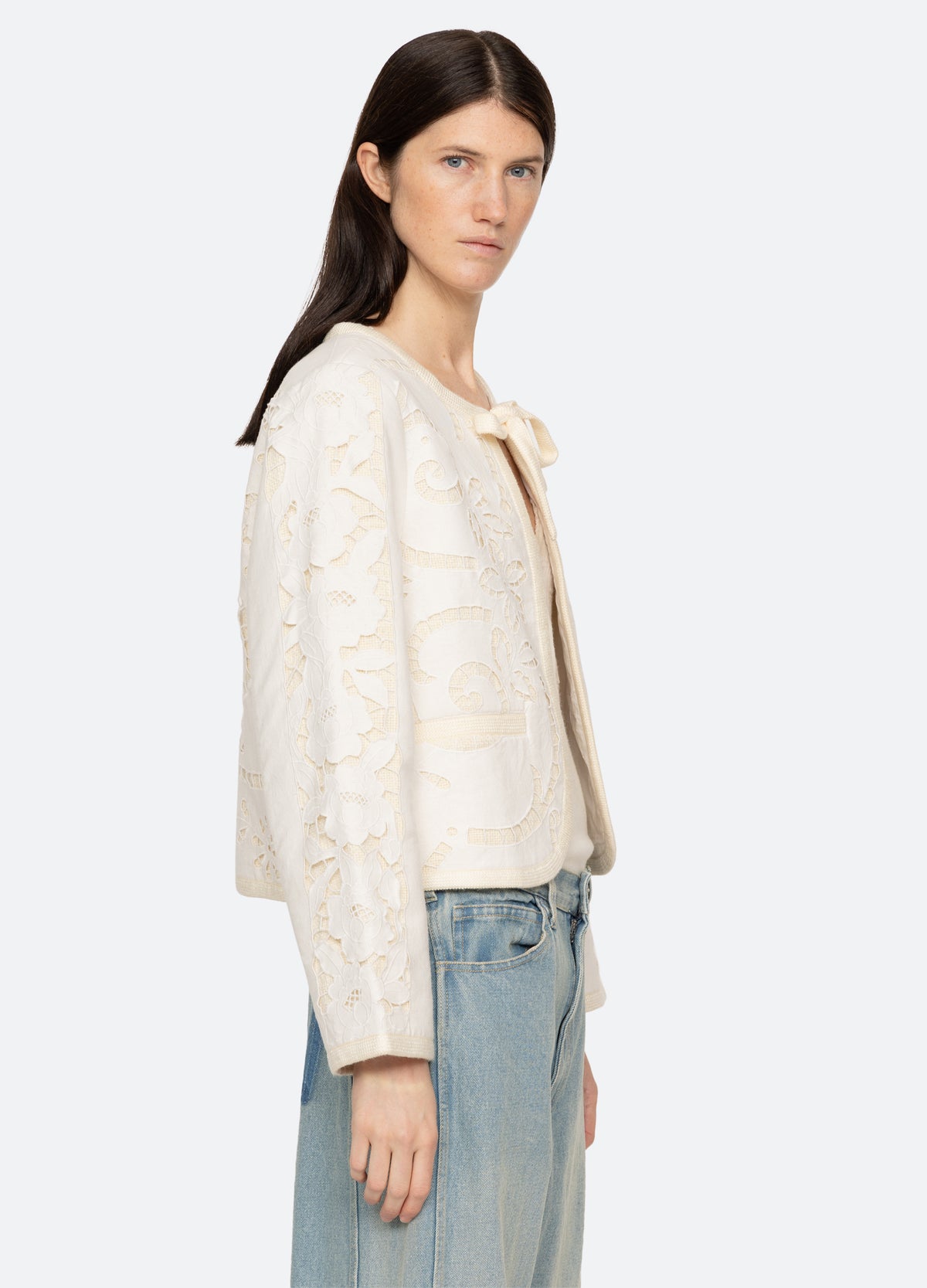 white-edith jacket-side view - 4