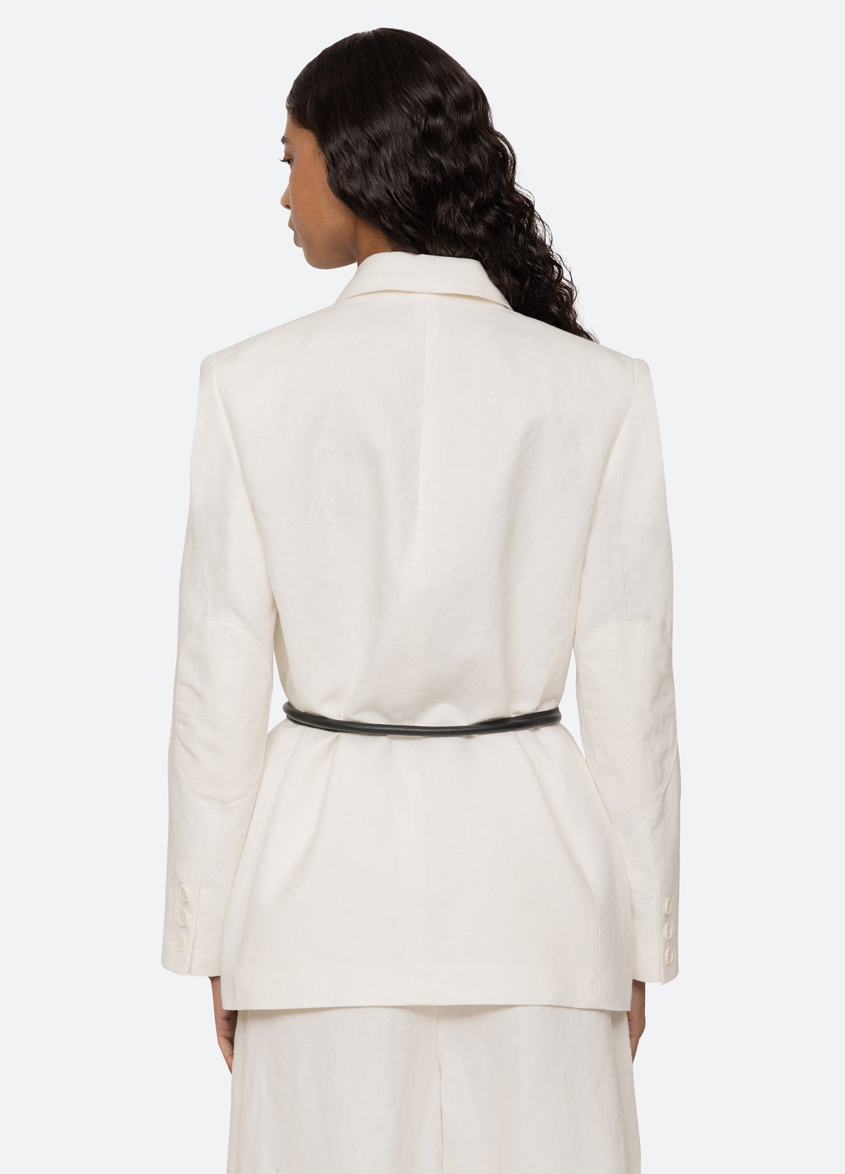white-lara jacket-back view - 10