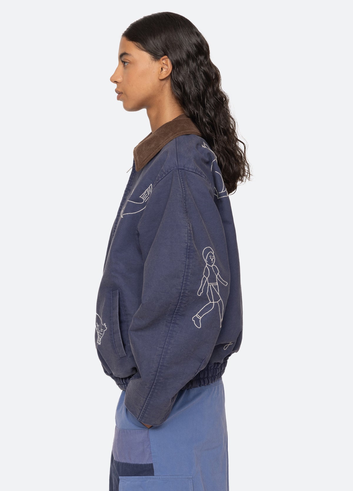 blue-harmony jacket-side view - 5