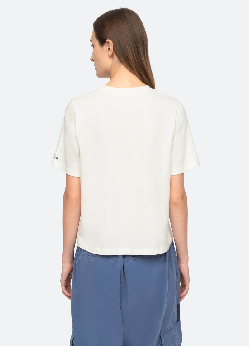 white-harmony t-shirt-back view - 3