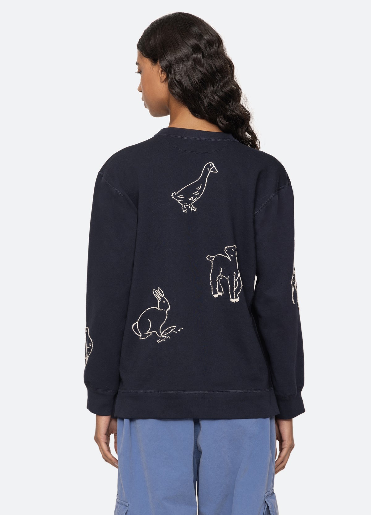 navy-harmony sweatshirt-back view - 3