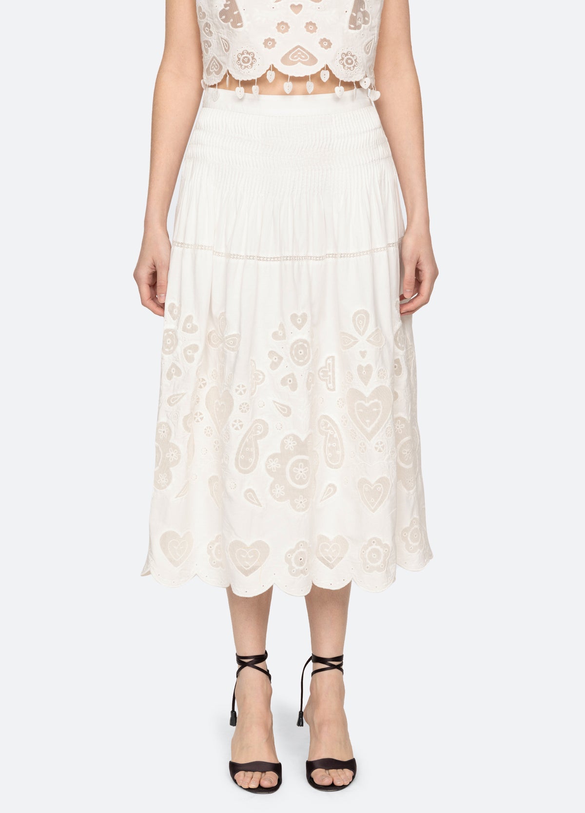 white-jeanetta skirt-front view