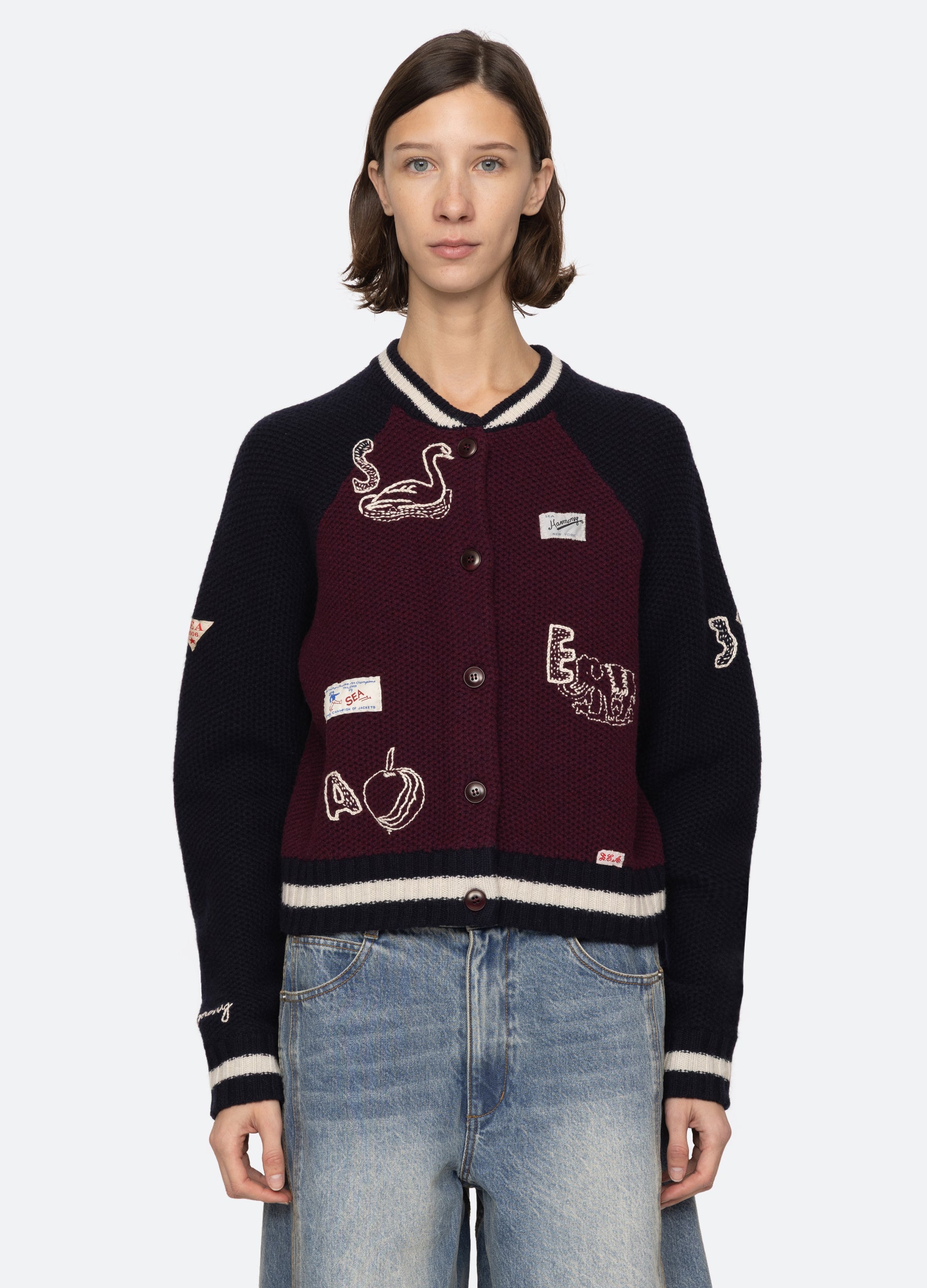 Sea NY | Maja Embroidery Long Sleeve Top