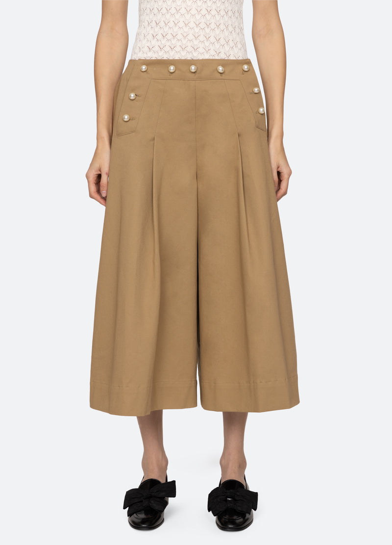 khaki-suzette pants-front view - 7