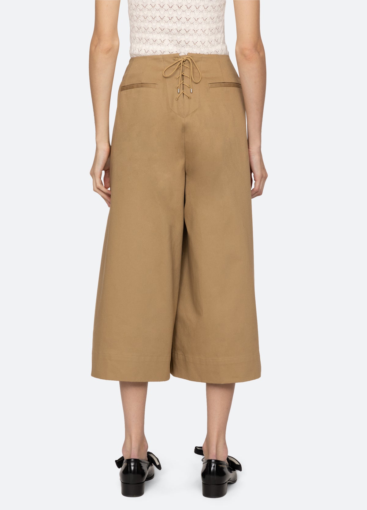 khaki-suzette pants-back view - 9