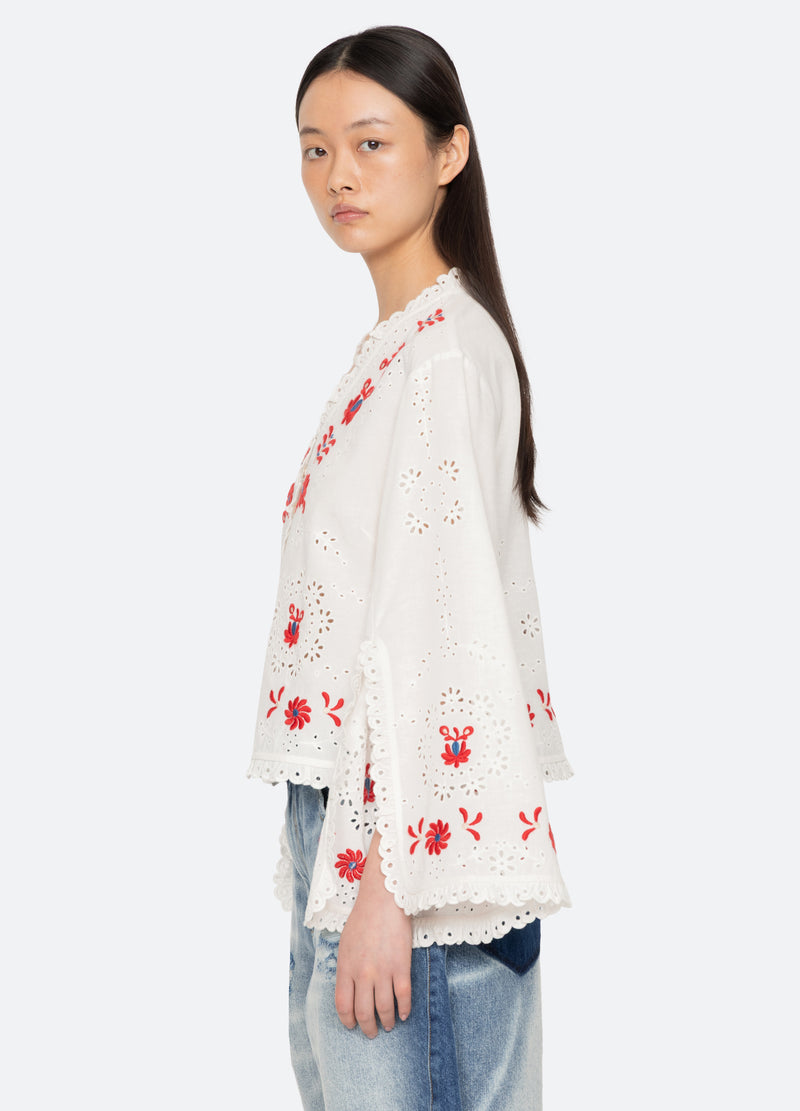 cream-catharina l/s top-side view - 3