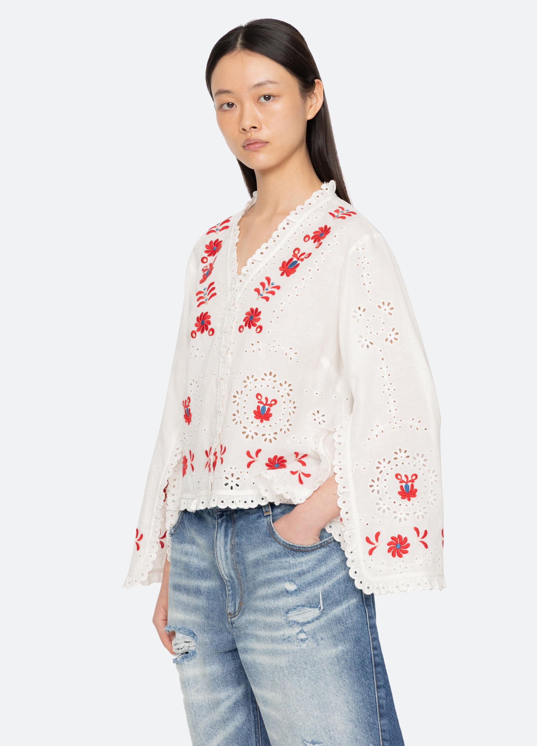 Catharina L/S Top – Sea, New York