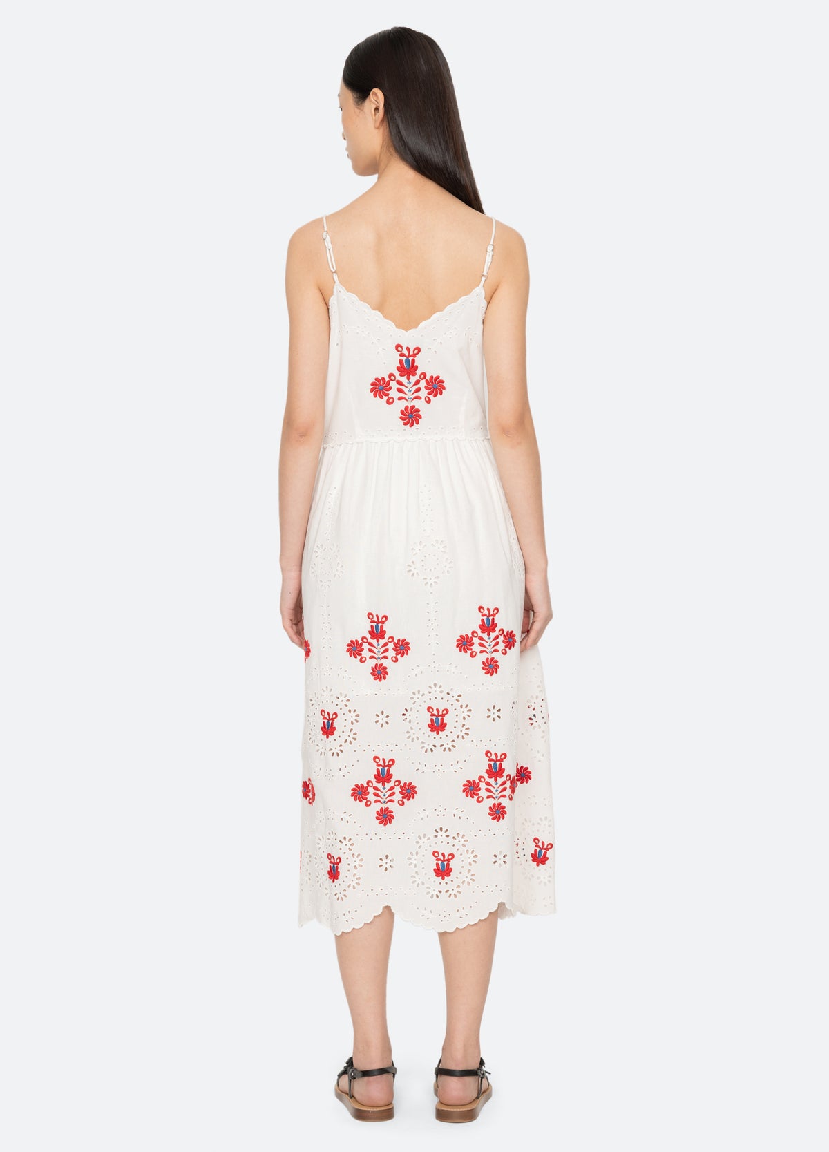 cream-catharina dress-back view - 10